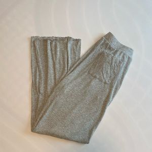 Aerie Heather Gray Ribbed Lounge Pants